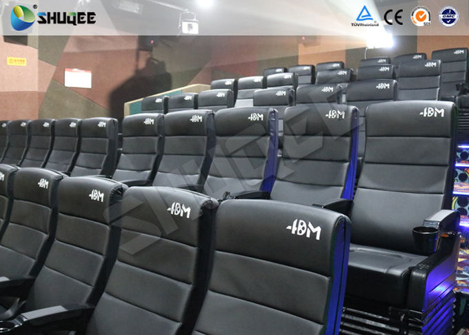 Amusement Park 4D Movie Theater With Electric System / 4D Cinema Chairs 0