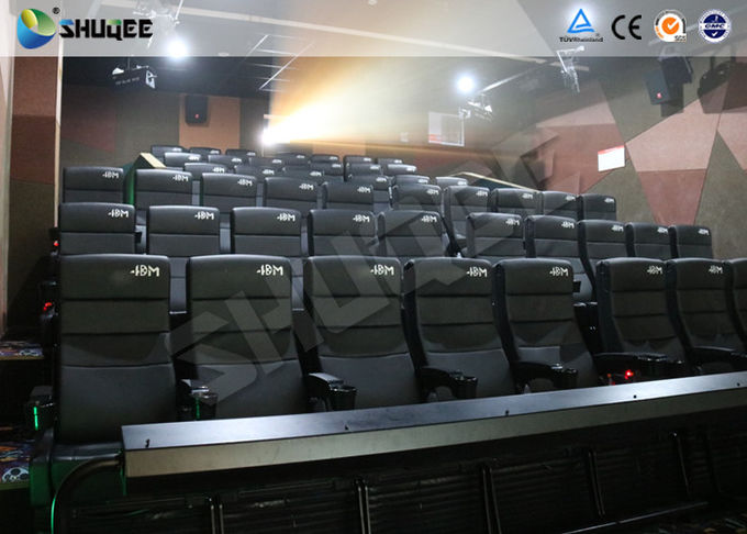 Customized Shopping Mall 4D Movie Theater With Ring Screen / Flat Screen 0