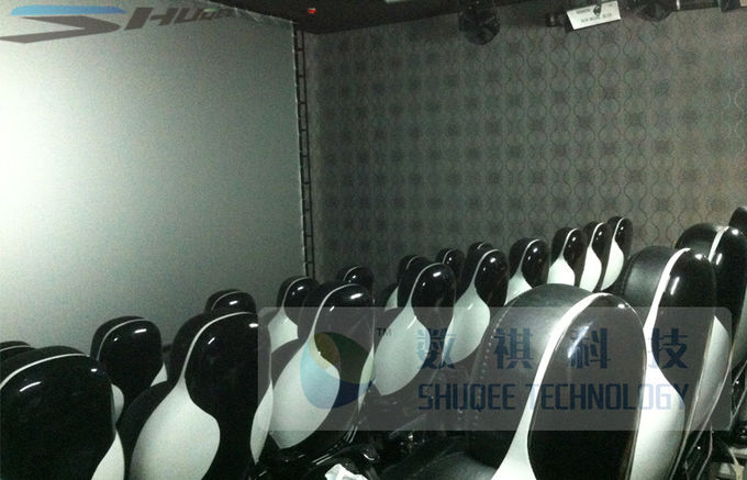 3 DOF Motion Theater Chair With 8 Environmental Effects Raining Snow And Customized Logo 0