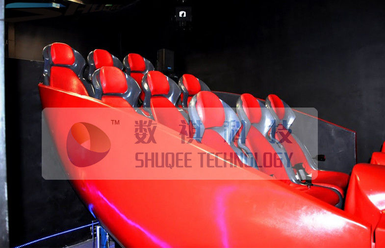 China Vibration Effect 5D Simulator With Red Color Movable Seat factory