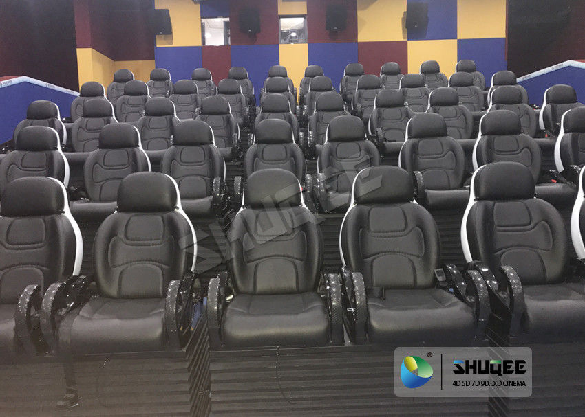 220V 5D Motion Theater System , Luxury Electric 3DOF 5D Seats With Genuine Leather