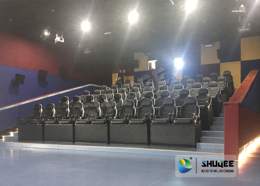 Exciting 5D Cinema Equipment , 5D Luxury Motion Seats With Vibration Effect In Mall