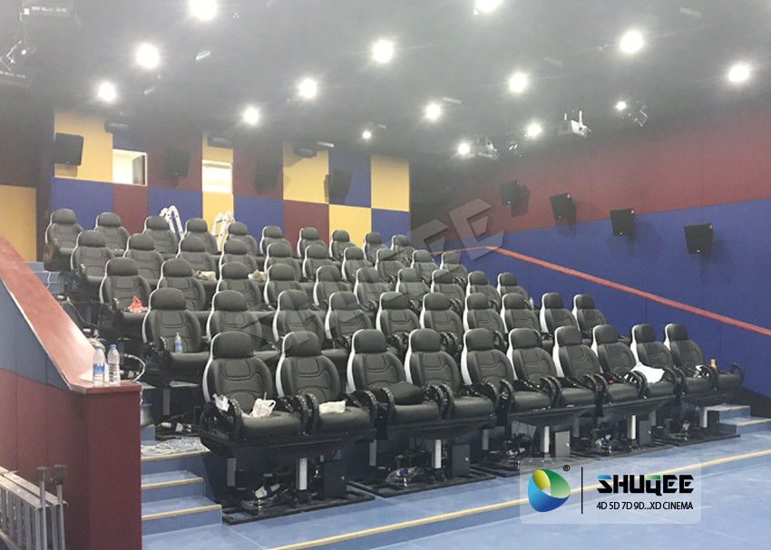 24 Seats 5D Theater System With Electric Motion 5D Chair Play Roller Coaster Film In Mall 0
