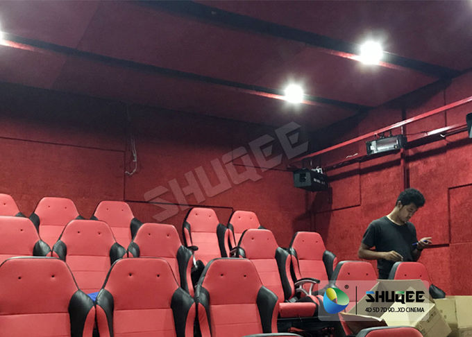 Electric / Pneumatic System 5D Movie Theater With 3 DOF Motion Chair In The Cinema Hall 0