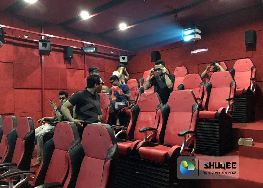 Attraction Of Virtual Reality 5D Movie Theater Has A Large Selection Of Equipment