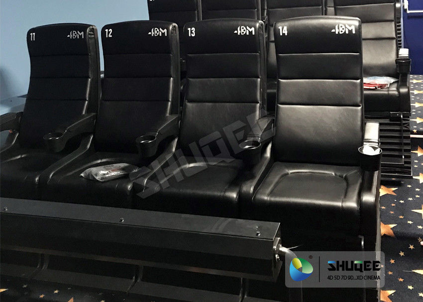 Customized Electric 4D Movie Theater With 2 , 4 , 6 Seats Durable 0