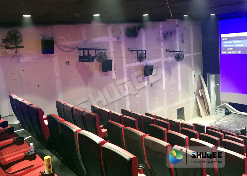 Electric 4D Cinema Equipment With Energy Saving Smooth 4 Seats / Chair
