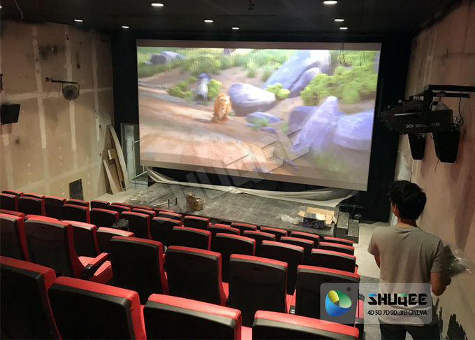 Synthetic Leather 4D Movie Theater With Many Special Effects And Customization Logo 0