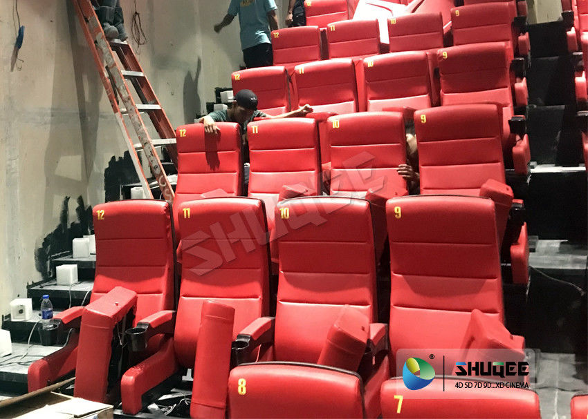 China Immersive 4D Cinema Equipment With Electric System And Customized Seats Number factory