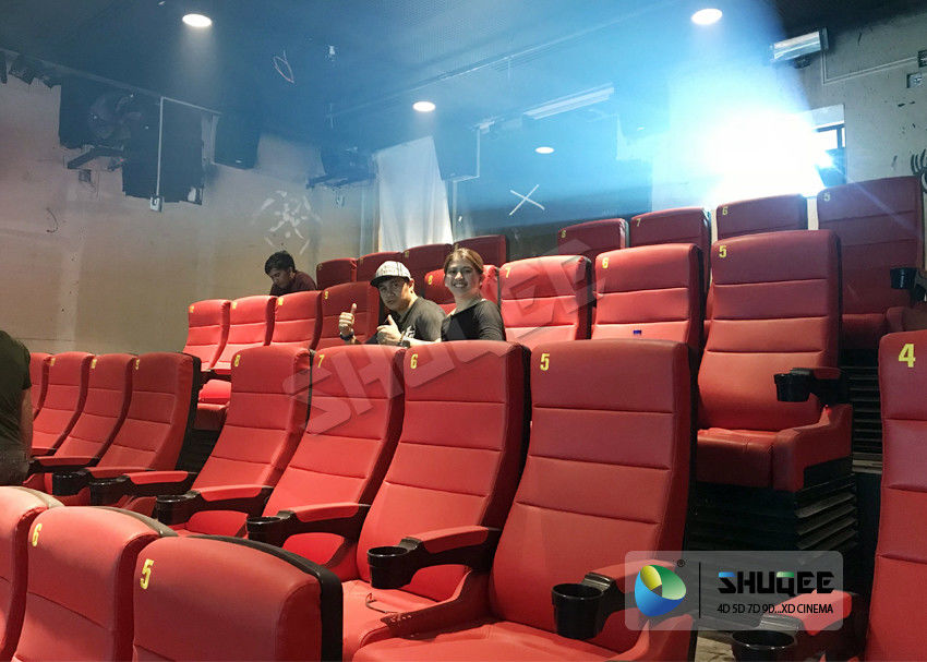 Electric 4D Cinema Equipment With Energy Saving Smooth 4 Seats / Chair 0