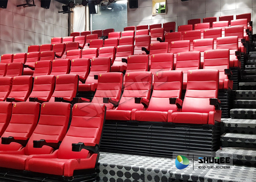 Safety 4D Movie Theater Equipment With Special Effect And Soft Sliver Screen 0