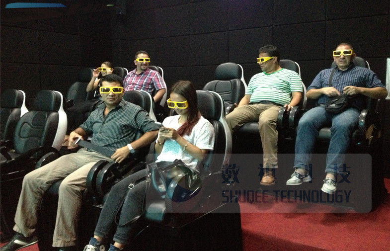 Theater  5D Solution System 5D Movie Theater Motion Chairs With Water, Jet, Vibration, Leg Sweep Special Effect