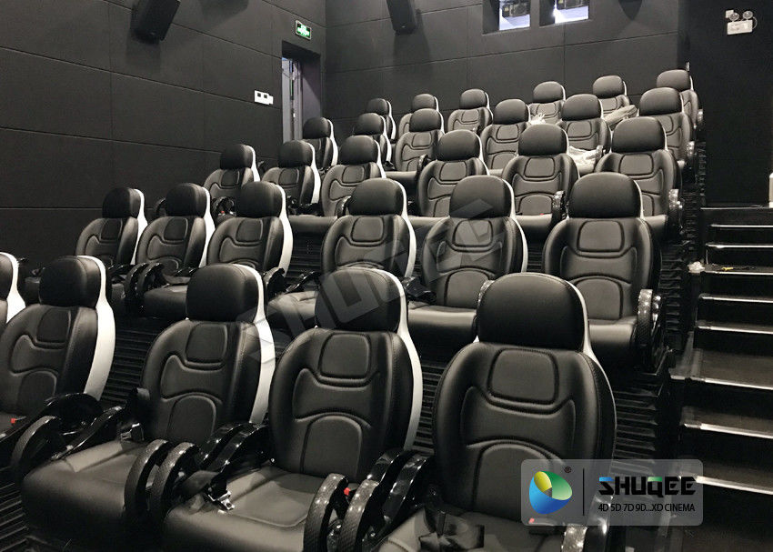 Fun And Exciting Electric 5D Cinema System , Solid & Stable Movie Theater Chairs
