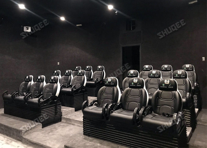 China Flat / Arc / Globular Screen 9D Movie Theater With Electric Motion Chair factory