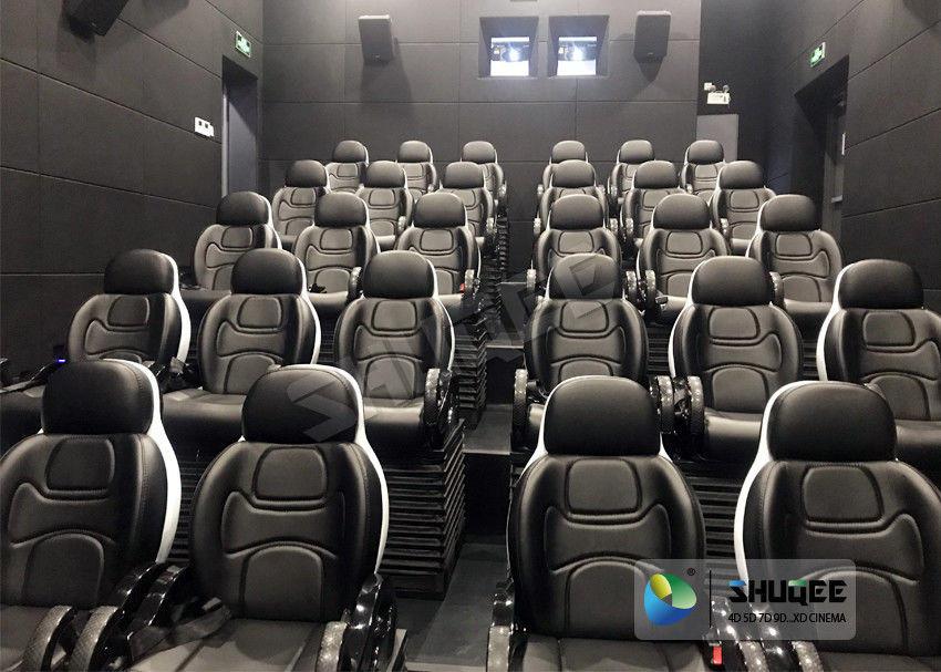 China Amusing Safety 5D Movie Theater Free - Life Time Update Genuine Leather With 3 Seats factory