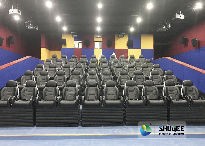 China Exciting Simulating Luxury Cabin Box 5D Cinema System With Fiber Glass Material factory