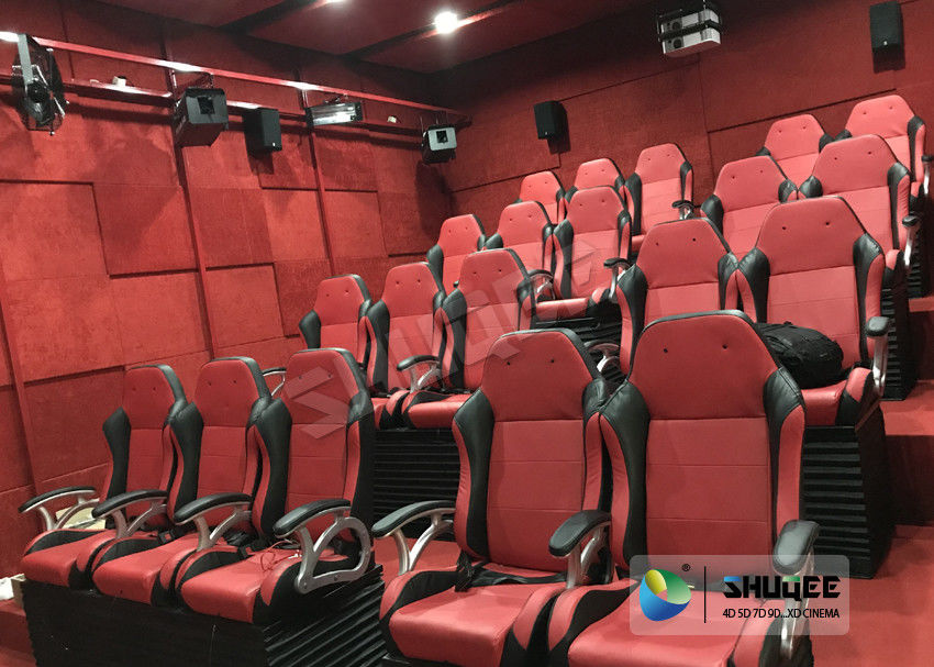 China Mini Home Luxury Seats 5D Movie Theater Equipment With Lightning , Fog Effect factory