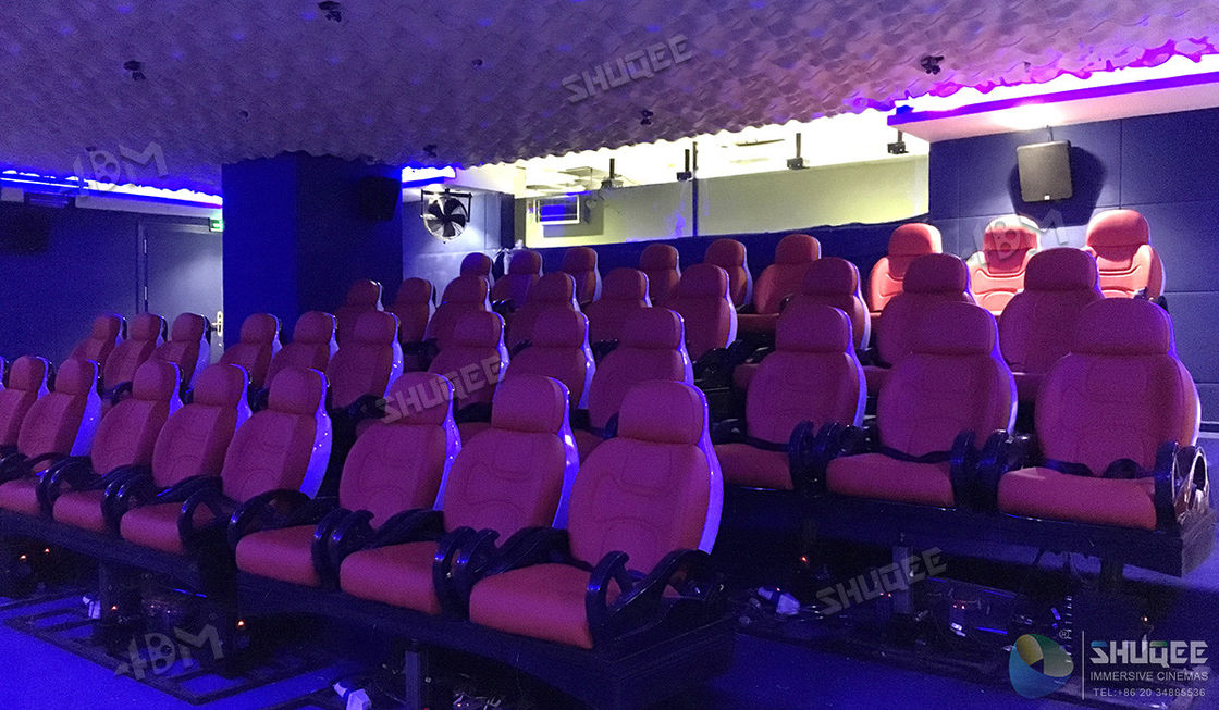 China Interactive 7D Movie Theater With Comfortable Motion Chair Genuine Leather factory