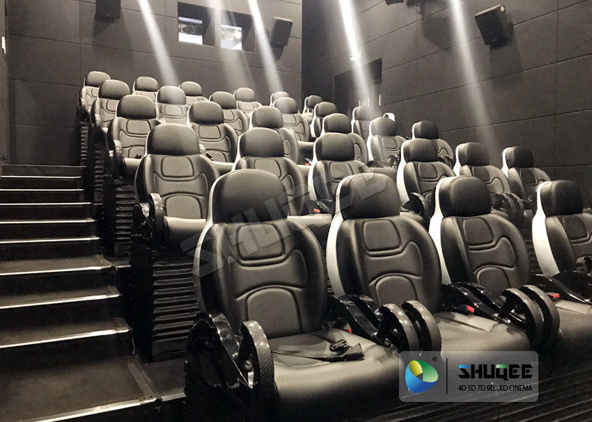 Novel Motion 5D Cinema Equipment With Luxurious Armrest Seats 2 Years Warranty