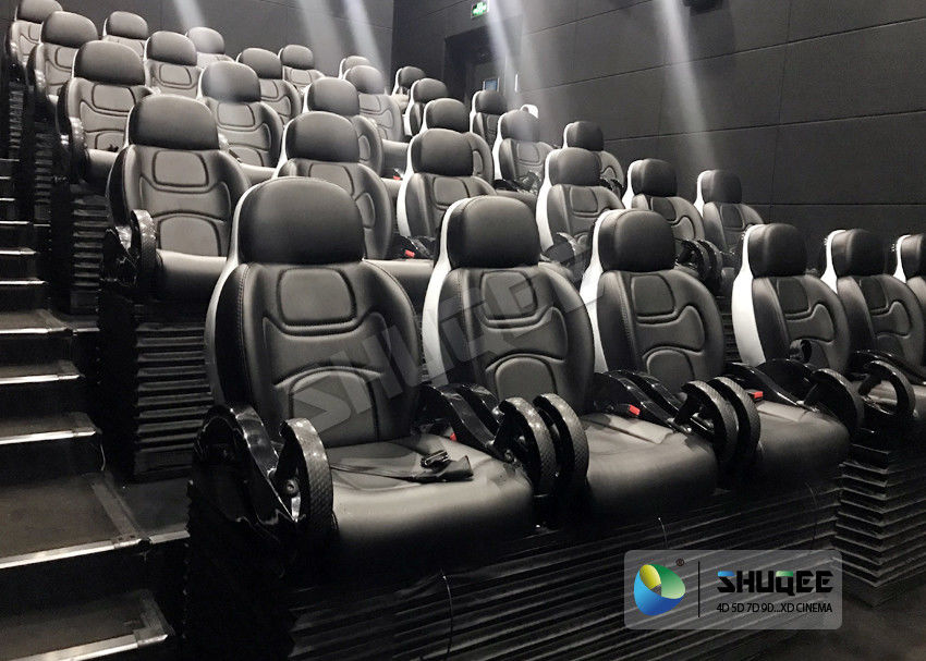 Novel Motion 5D Cinema Equipment With Luxurious Armrest Seats 2 Years Warranty