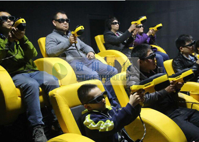 Shopping Mall Mini 7D Movie Theater With Shooting Gun Game Interactive Cinema
