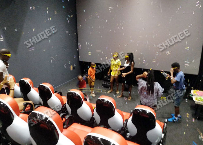 China Multiplayer Interactive 7D Virtual Reality Cinema With Dynamic Special Effects factory