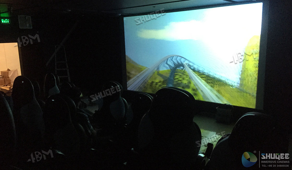 Fiber Glass Material 7D Cinema Theater Rain , Wind , Lightning Effect System