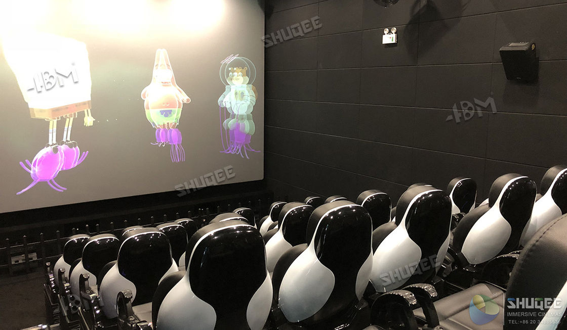 China 4D 5D 6D 7D Cinema Theater System Amusement With Unique Water Spray / Fragrance Special Effects factory