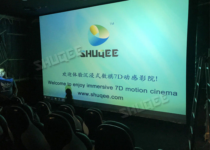 China Fiber Glass Material 7D Cinema Theater Rain , Wind , Lightning Effect System factory