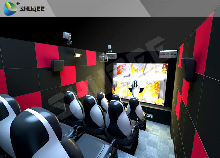 Customized 5D Movie Theater Ocean park 5D Motion Cinema Arc Screen Luxury Chairs