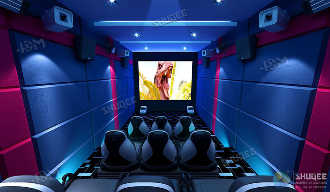 Customized 5D Movie Theater Ocean park 5D Motion Cinema Arc Screen Luxury Chairs 0