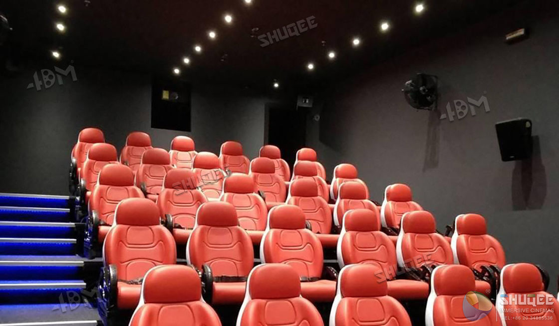 Fantastic Truck Electric System 5D Movie Theater With Metal Flat Screen
