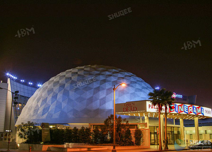 Giant 4D Dome Cinema With Snow And Raining Effect Hemispherical Ball Curtain Screen 1