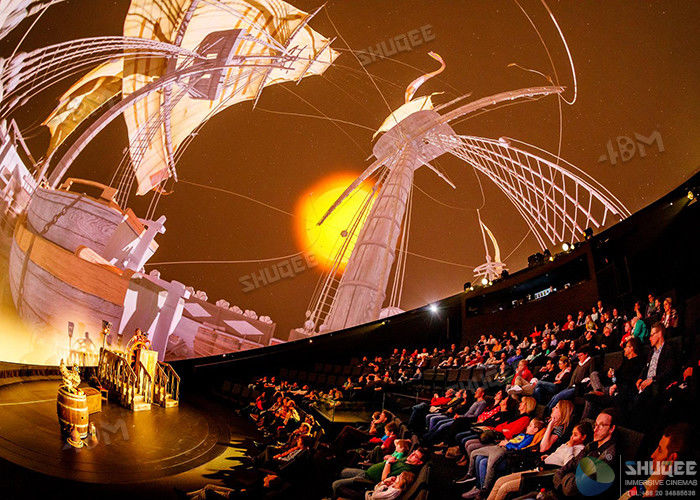 China Stimulate Immersive Experience 4D Dome Movie Theater For Shopping Mall factory