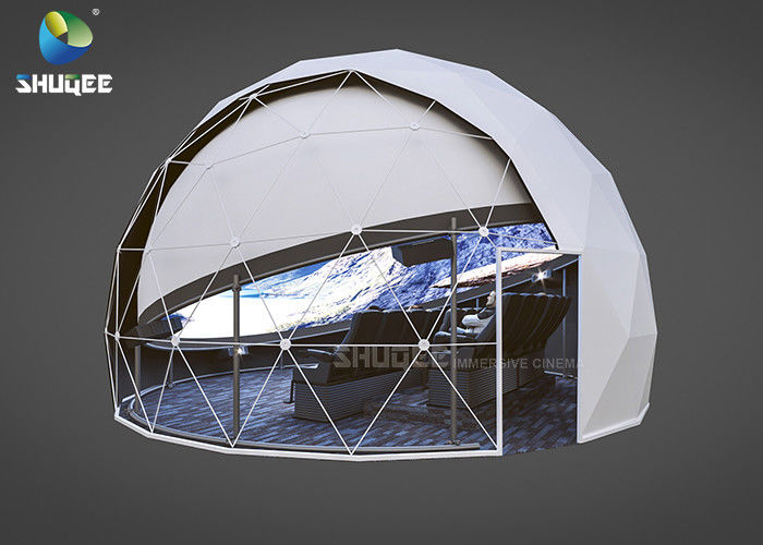 China Dome Special Buildings 3D Movie Cinema Curved Screen Immersive Cinema With 4D Motion Seats factory
