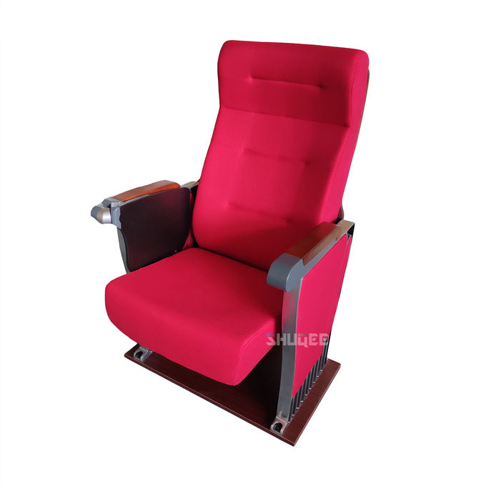 Foldable Audience Seating PU Molded Foam Anti Stained Auditorium Chairs With Writing Board 1