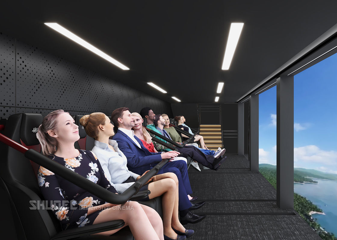 360 Degree Vision Flying Theater Experience With 72 Electric Motion Seats