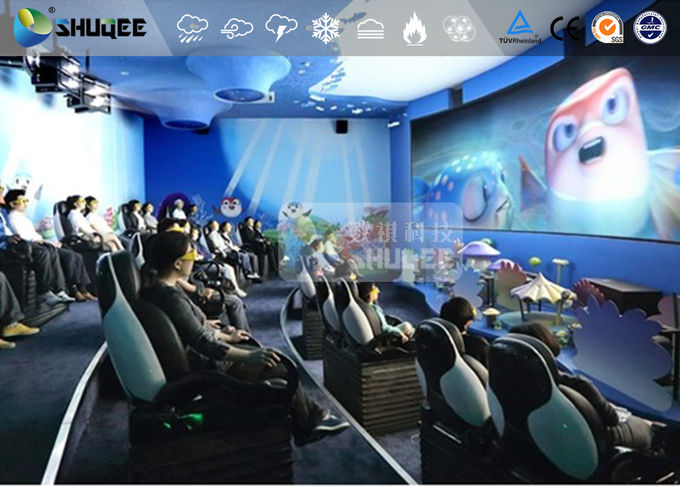 Mobile Seating Chairs 5D Cinema System Spray Air / Spray Water 5D Motion Simulator 0