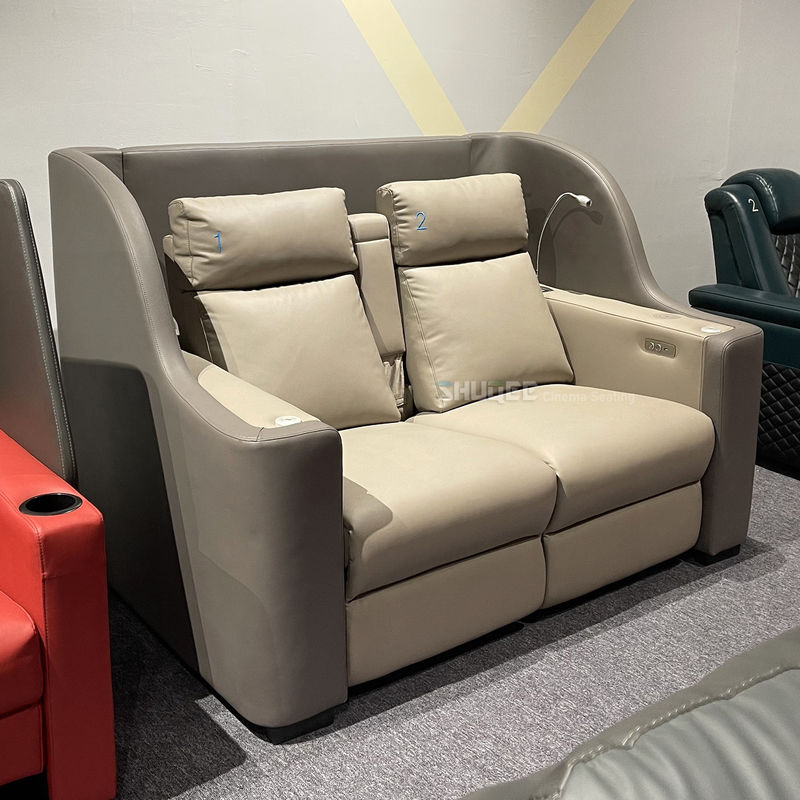 Genuine Leather Cinema VIP Sofa Luxury Home Theater Lover Seats Recliner 2
