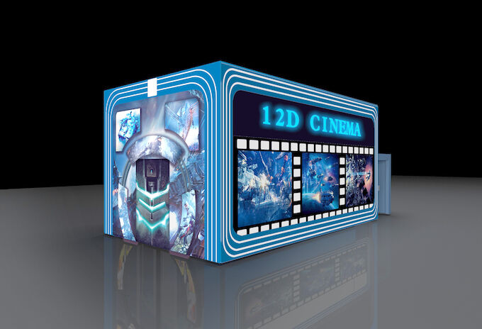 Outdoor Mobile Truck Cinema Interactive Theater 7D With Attractive Film And Gun Games 0