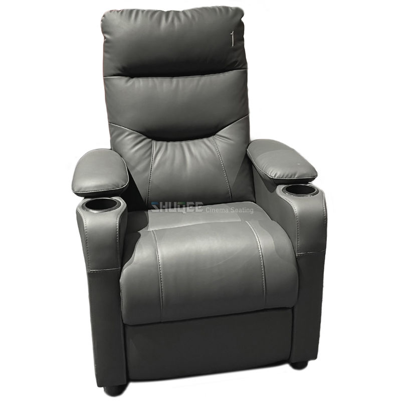 China Commercial Genuine Leather Movie Theater Seats VIP Cinema Seating Furniture factory