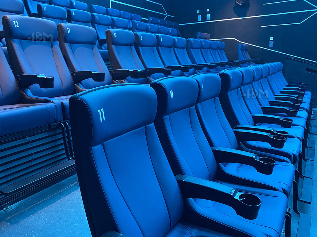 China Modern 4D Cinema Motion Seats Leather Chair Pneumatic / Electronic Effects factory