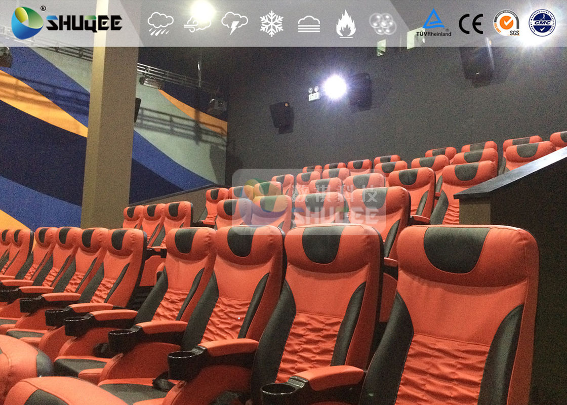 4D Cinema System 4D Movie Theater , Special Effect Motion Chair Voltage 220 / 380 V 0