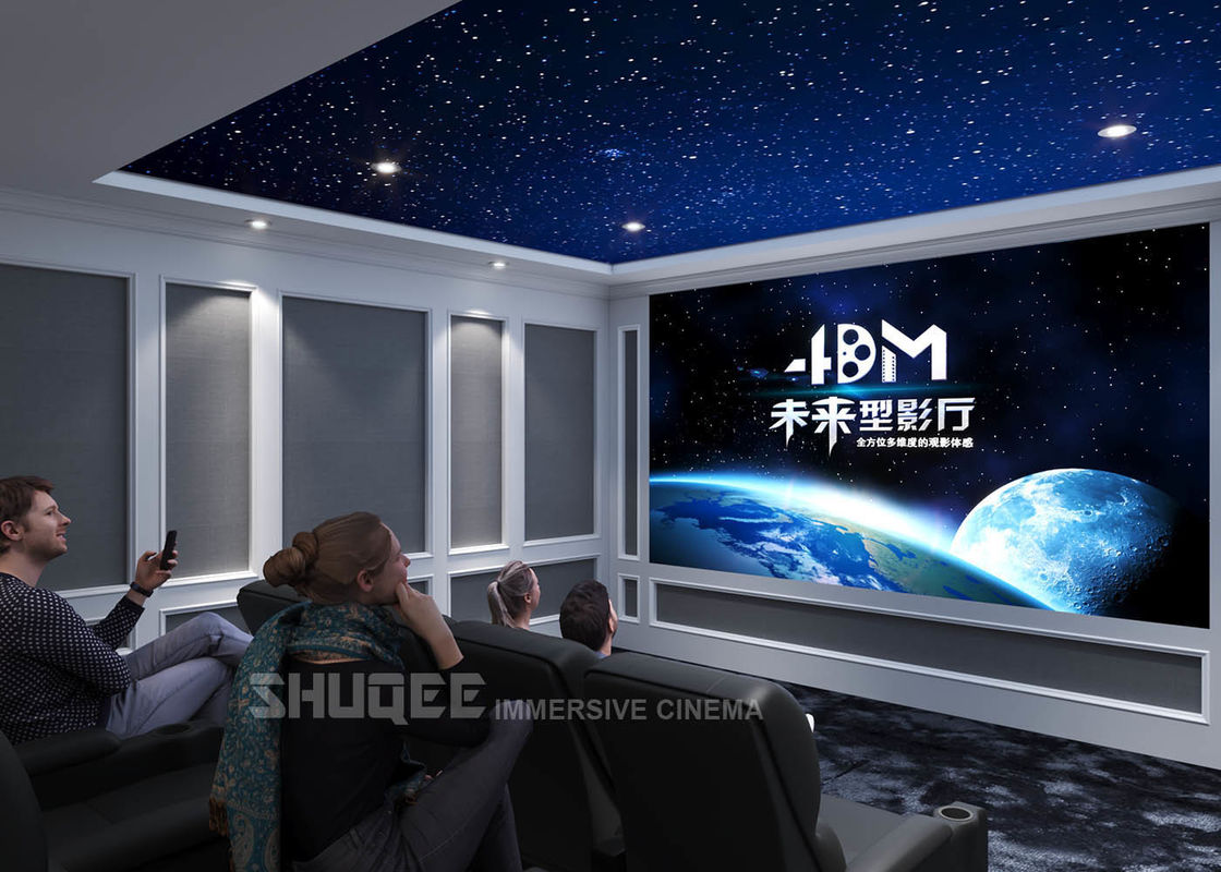 Movie Reclining Sofa Chairs For Home Cinema System With Amplifier / 3D Projector