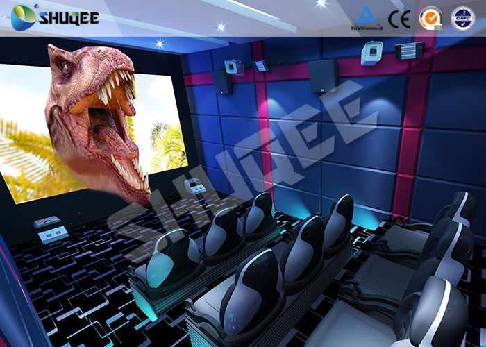 China Small Mobile 7D Movie Theater With 9 seats possess Intelligent 7D control system factory
