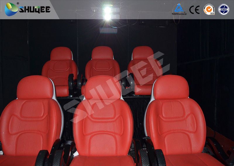China Comfortable red motion chair 7D movie theater of motion cinema equipment factory