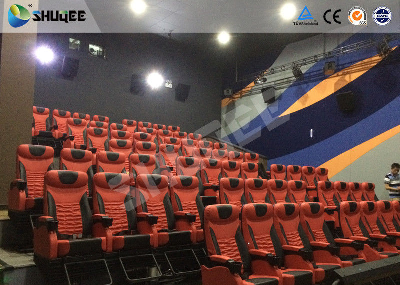 China Red Dynamic sitting 4D Movie Theater  , Intellectualized Control , Momentum With Electric factory