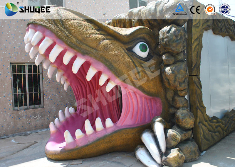 China Mini Cinema 5D Simulator Movie Theatre With Dinosaur Design Cabin factory
