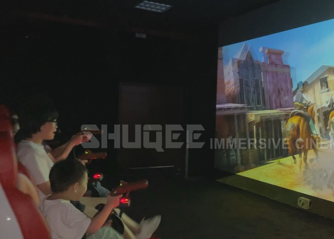 Interactive 7D Shooting Game Gun Cinema Fascinating Plot On The Screen