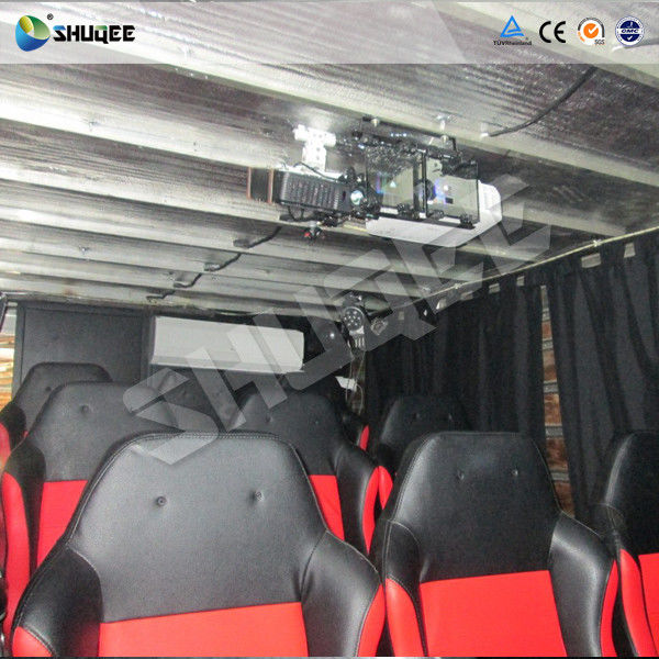 Truck Mobile 5D Cinema Red Colour Comfortable Chair Spray Air Vibration